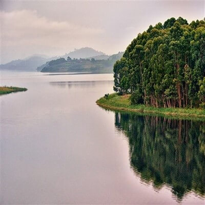 Island on Lake Bunyonyi in Uganda.